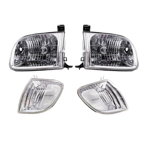 Yunnergo Halogen Headlight Compatible with Tundra 2000 2001 2002 2003 2004