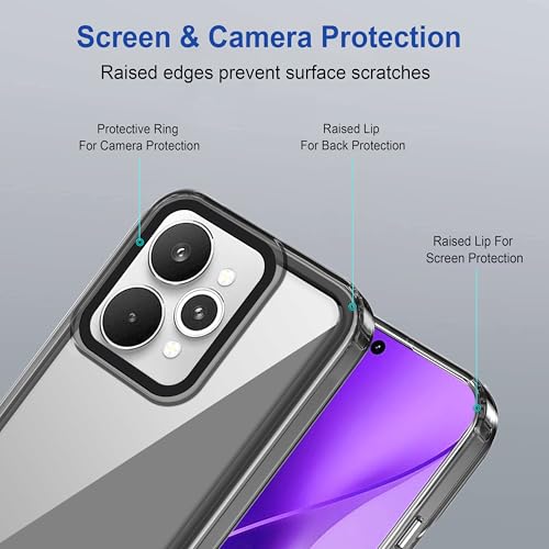 Image of Zapcase Back Case Cover for Realme 15 Pro 5G | Compatible for Realme 15 Pro 5G Back Cover | Case Cover with Camera Protection | (TPU + PC | Translucent Black)