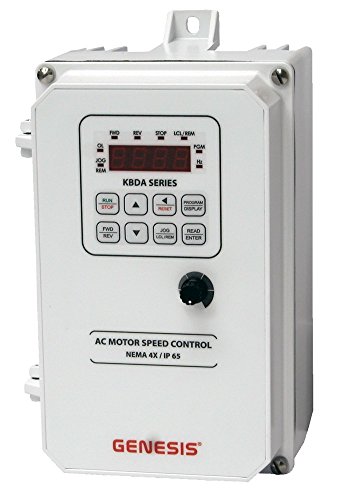KB Electronics, 9767, KBDA-24P (White), 1HP, 3-Phase, 200-240V (Input), Nema 4X/12 Enclosure, Variable Frequency Drives