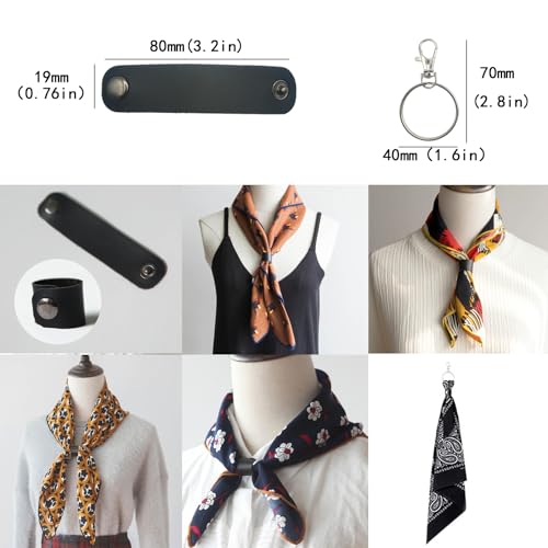 Square Scarf Head Scarf Neck scarf Headscarf for Women with,Satin Hair Scarves Silk Bandana Scarf4