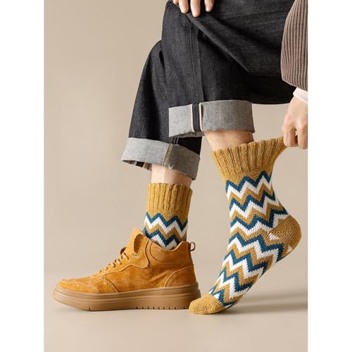 Unisex Wool Winter Thermal Socks Cozy Warm Hiking Crew Boot Socks Wool for Winter Crew Series 164