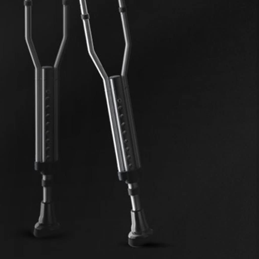 Walking Stick Crutches for The Elderly Non-Slip Walker Fracture Underarm Crutches for Young People Lightweight Rubber Head Crutches