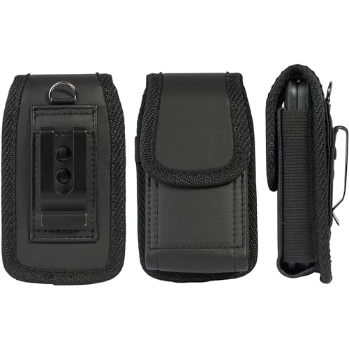Mocotto MT-IRIS-PT Flip Phone Case,With Belt Loop Clip Magnetic Closure Leather Wallet Case thumb #1