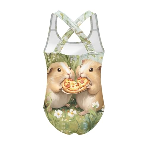Image of Kids One Piece Swimsuit for Girls 5-14 Years Old Pretty Secure and Comfortable