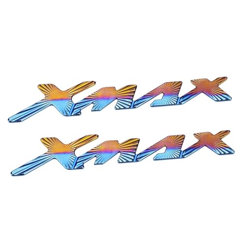 Badge Aluminium Moto 3D Xmax 300 Tech Max Autocollant de Protection Réservoir