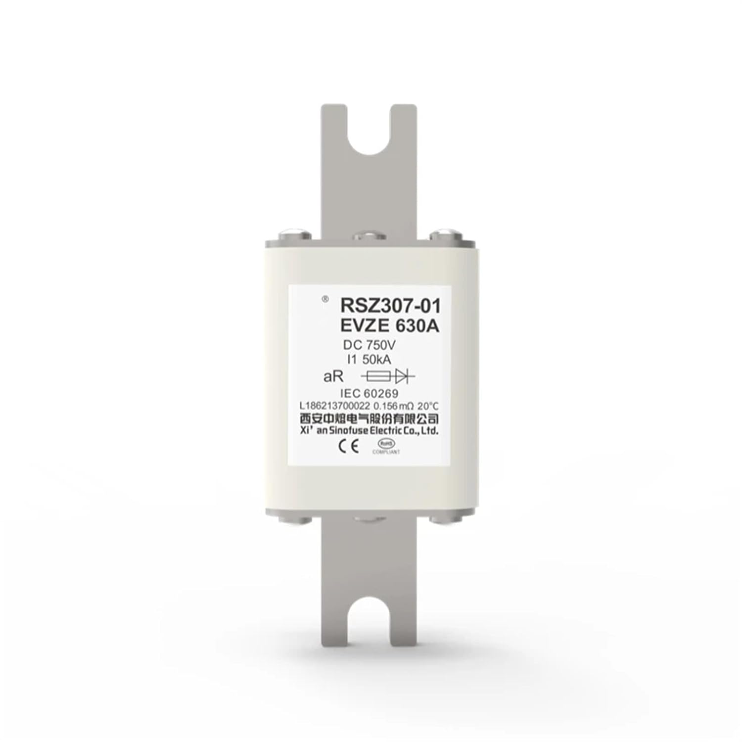 RSZ307-01-EVLH-400A 500A 630A 750V High Voltage DC Fuses