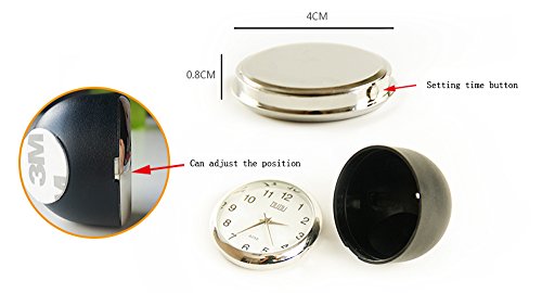 Anki Car Dashboard Clock Table Classic Small Round Analog Quartz Clock,High And Low Temperature Resistance (Luminous) #TOP5