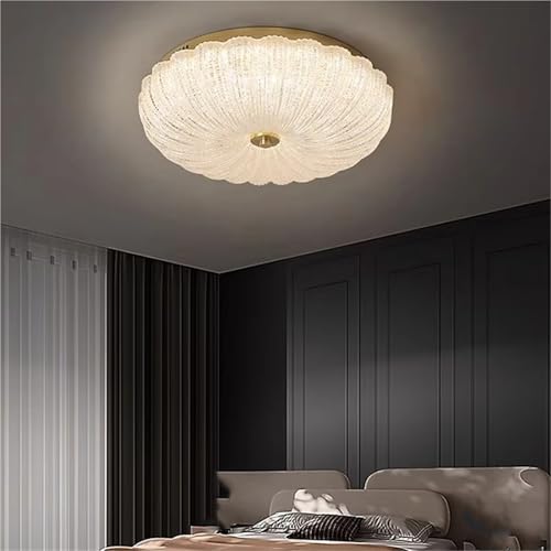 Lampe de plafond en cuivre ronde changeable 40cm pour éclairage de chambre - 2