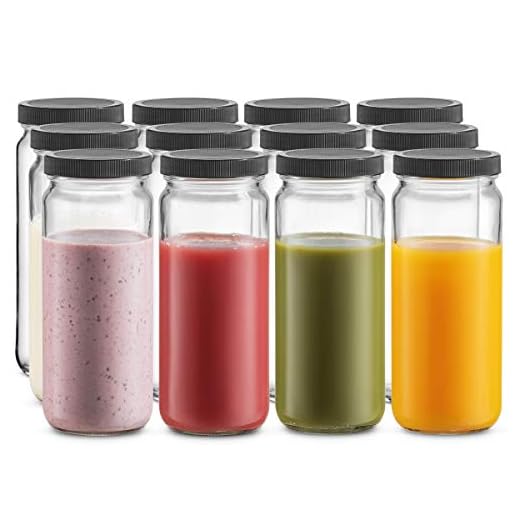 Travel Glass Drinking Bottle Mason Jar 16 Ounce [12-Pack] Plastic Airtight Lids, Reusable Glass Water Bottle for Juicing, Smoothies, Kombucha, Tea, Milk Bottles, Homemade Beverages Bottle,