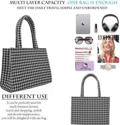 Image of Stylish Jute Tote Bag For Office and Laptop, Shopping Shoulder Bag, Shoppers Tote Handbags Lightweight Waterpoof Big Size, Grocery Bag, Eco Friendly Bags For Shopping For Women