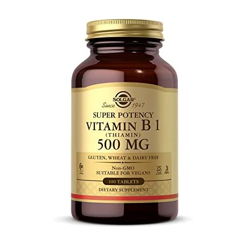 Solgar Vitamin B1 500 mg Tablets for Energy Cover
