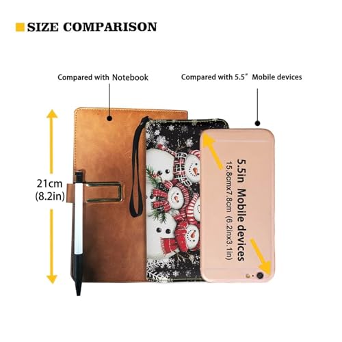 Image of Bulopur Christmas Snowman Wallet for Women Waterproof Wristlet Wallet Purse RFID Envelope Long Wallets PU Leather Travel Passport Holder Christmas Gifts for Ladies