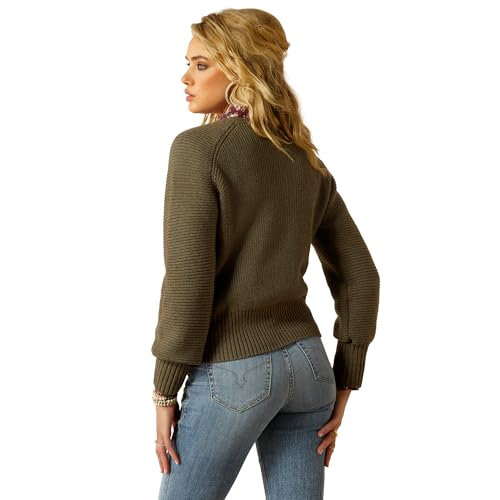 Image of Ariat Women's Yellowstone Moss Crinkle Sweater