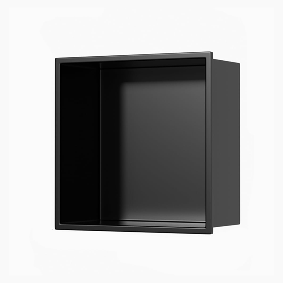 12 6 x 12 6 Stainless Steel Shower Niche Black Recessed Wall Caddy Modern Bathroom Storage Solution Waterproof