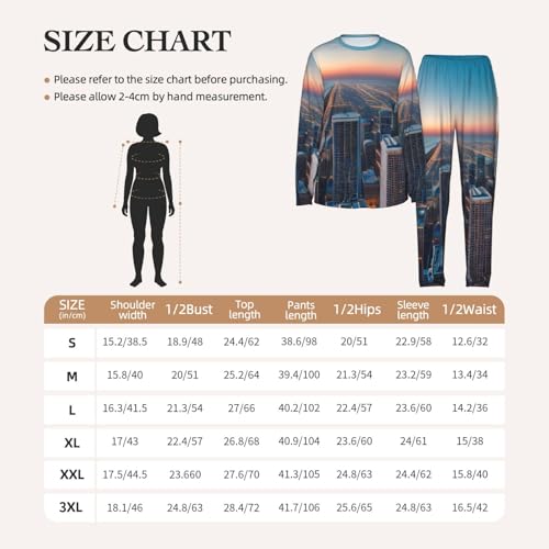 Ensemble pyjama assorti doux Chicago avec taille élastique confortable - 4