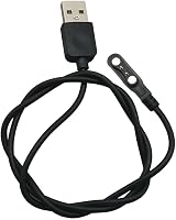 Aliwisdom Univerzális Mágneses Töltőkábel Okosórákhoz - 2 Tűs USB Töltő Fitness Trackerekhez, 4mm Tűtávolság, 5W, Fekete 7