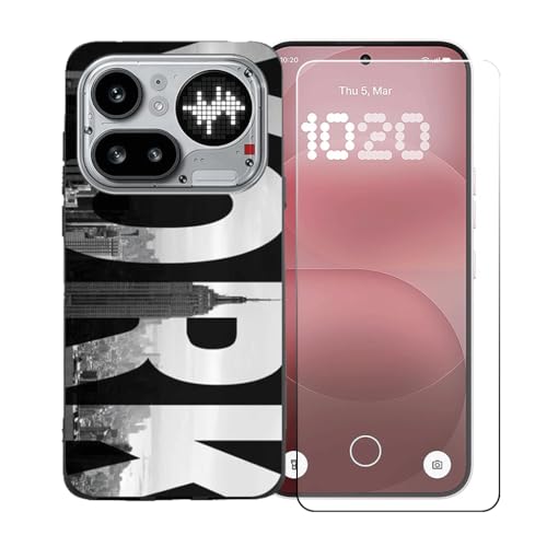 CongJiaLingXi�P�[�X�K�p�� Nothing Phone 4a Pro (6.83") + �������ꂽ�K���X�X�N���[���v���e�N�^�[�A�_��ȃV���R�[���V�F���o���p�[TPU�ی�J�o�[�̂���,BST5