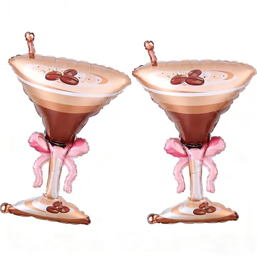 EASUTE 2PCS Espresso Martini Balloons for A Tini Bit Older Birthday Party Decorations Espresso Martini Birthday Decoration Bachelorette Bridal Shower Wedding Party Baby Shower Decor