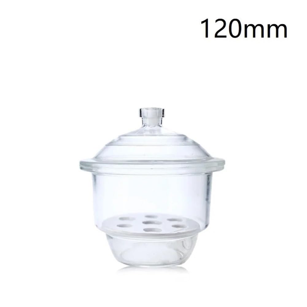 Attrezzature e forniture di laboratorio Essiccatore a vuoto/normale da 120 mm, in vetro trasparente/marrone con piastra di smerigliatura in laboratorio