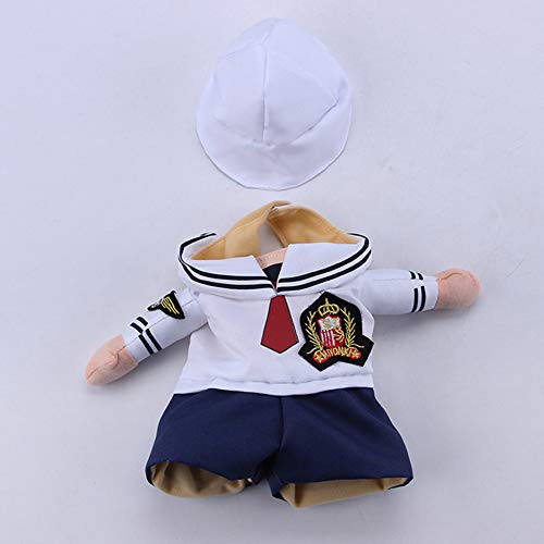 SMDARROY Funny Sailor Jacket Suit Super Cute Costumes for Small Dogs Cats - Image 3