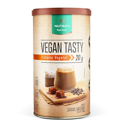 Nutrify Vegan Tasty Caramel Macchiato 420G - Proteína Vegana - Sustentabilidade e Nutrição - Sabor Caramel Macchiato