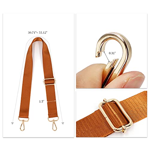 Image of TANOSII Wide Purse Strap Adjustable Replacement Shoulder Crossbody Strap Handbag Strap