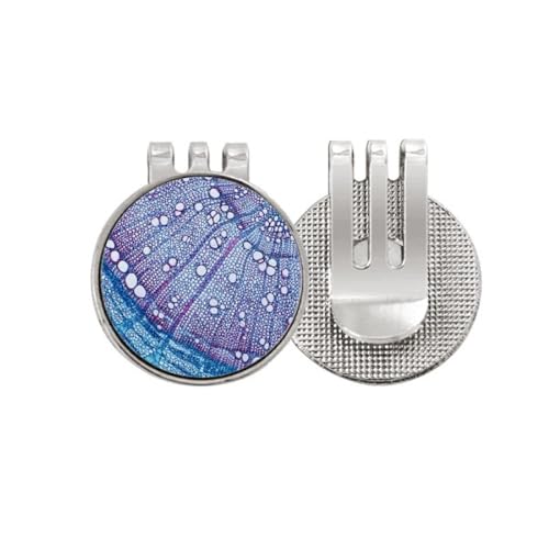 Marqueur de balle de golf émail motif bleu idée cadeau golfeur