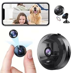 DVONE Mini Camara Espia, 1080P HD Mini WiFi Oculta Cámara Espía para Ver En El Movil, con Audio y Vídeo, con Batería de Larga Duración, para Exteriores/Interiores