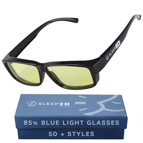 Image of Sleep ZM Blue Light Blocking & Light Sensitivity Fitover Glasses - 14 Lens Types for Comfort, Relaxation, Sleep & Relief