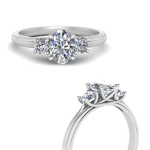 Image of Choose Your Gemstone Classic Three Stone Ring 925 Sterling Silver Oval Shape 3 Stone Engagement Rings Everyday Jewelry Wedding Jewelry Handmade Gifts for Wife US Size 4 to 12