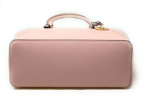 Michael Kors Charlotte Large Top Zip Saffiano Leather Tote - Powder Blush #TOP3