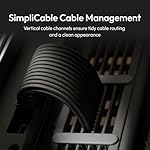 HAVN HS 420 VGPU Dual-Chamber Mid Tower ATX PC Case Black | PCIe 5.0 Vertical GPU Kit, 11x 140mm Fan Slots & 2X 420mm Radiator Support, SimpliCable Cable Management, Tempered Glass, PWM Fan Hub - Image 5