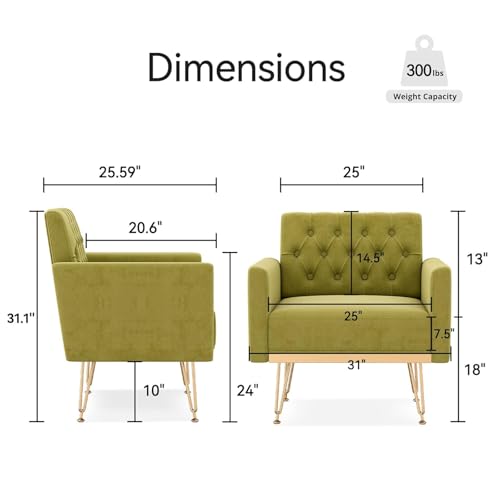 Sillón Plegable Terciopelo Verde miniatura 2