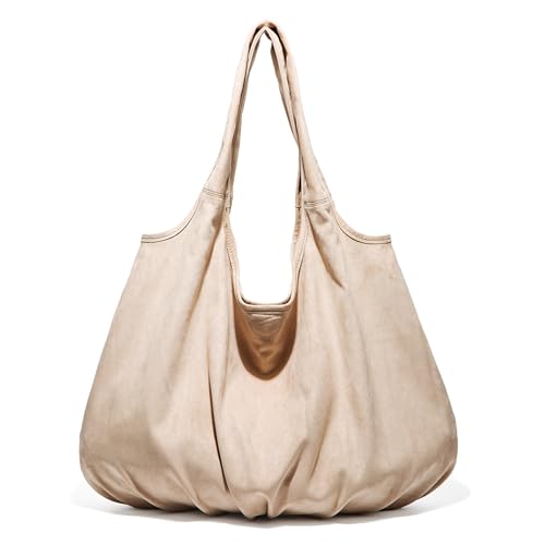 Bolso Hobo de gamuza grande para mujer miniatura 1
