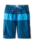Teal Cove Men's Cargo Swim Trunk