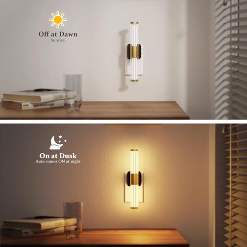 Image of JandCase Night Light, Night Lights Plug into Wall, Color Changing Nightlight RGB with Dusk to Dawn Sensor, Vanity Light Bar for Hallway, Bathroom, Rooms