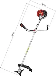 Roçadeira A Gasolina Tramontina Rc43mtd Com Motor De 2 Tempos 42,7 Cc 1,7 Hp