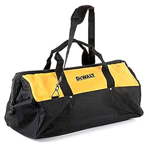 DEWALT Contractor 6 Pocket Tool Bag, Yellow, 24″