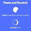 400 Pack - ScratchStix Scratch Off Stickers, DIY Scratch Cards - 3/4, Gray