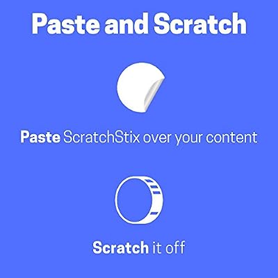 400 Pack - ScratchStix Scratch Off Stickers, DIY Scratch Cards - 3/4, Gray