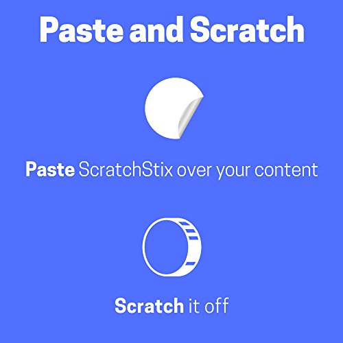 1200 Pack, Scratch Off Stickers Labels - Rectangle, Gray, 1.9 x 0.6 by ScratchStix - Image 4