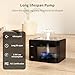 Crystal Cat Water Fountain Stainless Steel Lid, 101oz/3L Pet Fountain with LED Light for Cats and Dogs (Black)