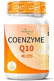 Coenzyme Q10 200 mg, 120 Capsules à Haute Dosage, Fermenté Naturellement à Haute Biodisponibilité, Complément Alimentaire Q10 - VitaminPure