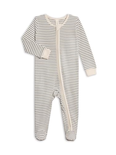 Image of Colored Organics Baby Zip-Up Footed Sleeper with 2-Way Zipper - Organic Cotton Pajamas