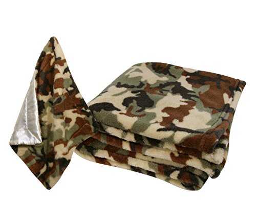 Stephan Baby Super-Soft Fleece Crib Blanket and Security Blankie Set, Camo Print Stephan Baby Super-Soft Fleece Crib Blanket and Security Blankie Set, Camo Print