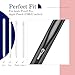 MoKo Pencil Case Fit Apple Pencil Pro, Apple Pencil (USB-C), Apple Pencil 1st/2nd Generation, Stylus Pencil Sleeve PU Leather Zipper Pouch with Elastic Band for 9.7
