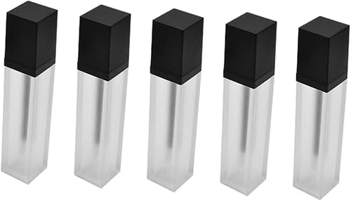 FRCOLOR 5pcs Lipstick Containers Lip Gloss Containers Refillable Lip Gloss Tubes Lightweight Practical