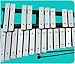 Glockenspiel,30 Note Aluminum Plate Xylophone With Hammers And Percussion Instruments