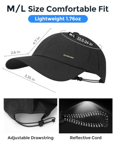 Image of Lightweight Golf Hat for Women Men, UPF 80+ Sun Protection Cap, Breathable Quick-Dry Baseball Cap for Running Sport
