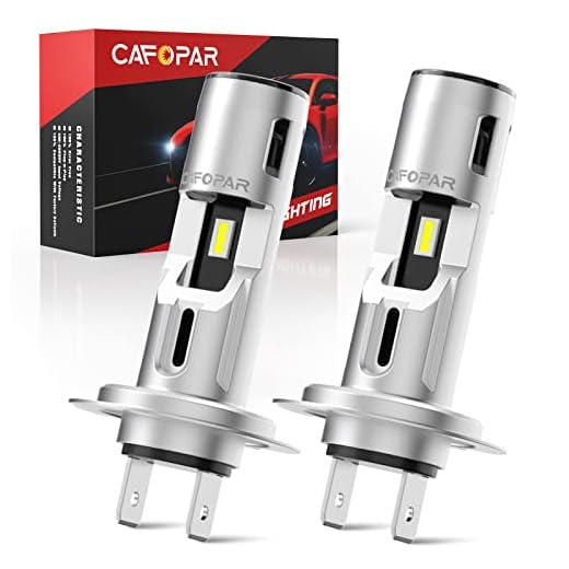 CAFOPAR H7 Mini LED Headlight Bulb, H7 LED Bulbs 6500k Low Beam Fog Light Bulb Conversion Kit Replacement Halogen Lights 70W 8000LM, Truly Plug and Play